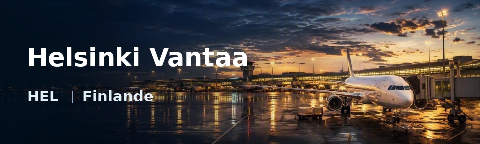 Helsinki Vantaa Flughafen-Titelbild mit IATA-Code