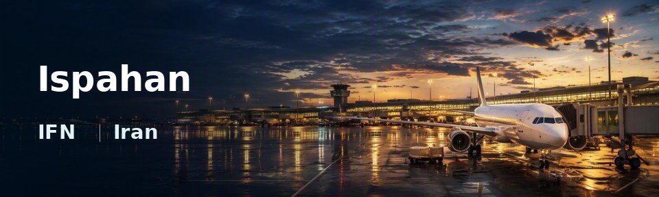Ispahan Flughafen-Titelbild mit IATA-Code