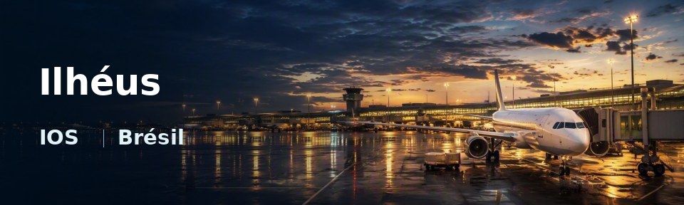 Ilhéus Flughafen-Titelbild mit IATA-Code