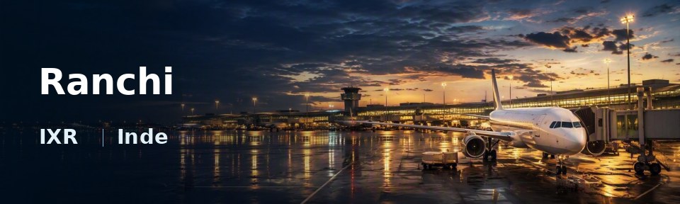 Ranchi Flughafen-Titelbild mit IATA-Code