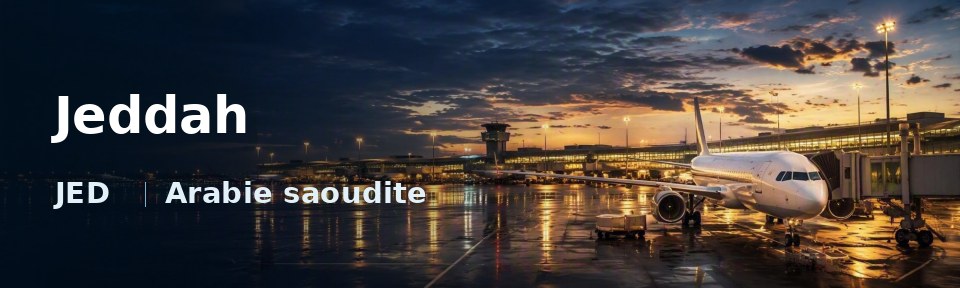Jeddah Flughafen-Titelbild mit IATA-Code
