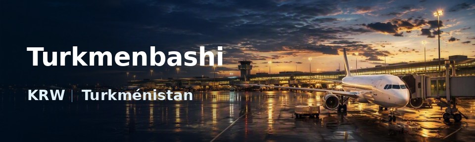 Turkmenbashi Flughafen-Titelbild mit IATA-Code