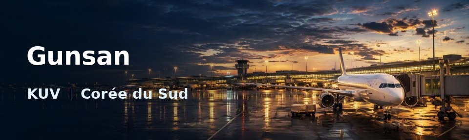 Gunsan Flughafen-Titelbild mit IATA-Code