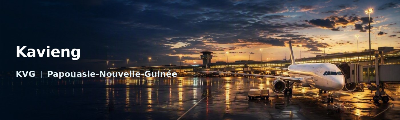 Kavieng Flughafen-Titelbild mit IATA-Code