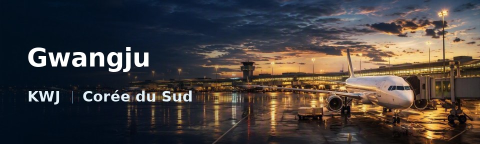 Gwangju Flughafen-Titelbild mit IATA-Code