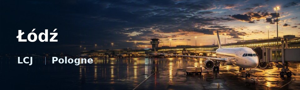 Łódź Flughafen-Titelbild mit IATA-Code