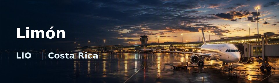 Limón Flughafen-Titelbild mit IATA-Code