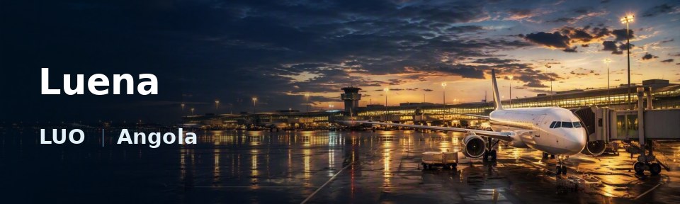 Luena Flughafen-Titelbild mit IATA-Code
