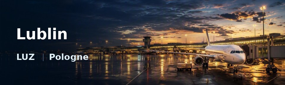 Lublin Flughafen-Titelbild mit IATA-Code