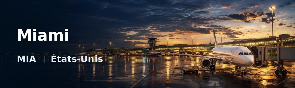 Miami Flughafen-Titelbild mit IATA-Code