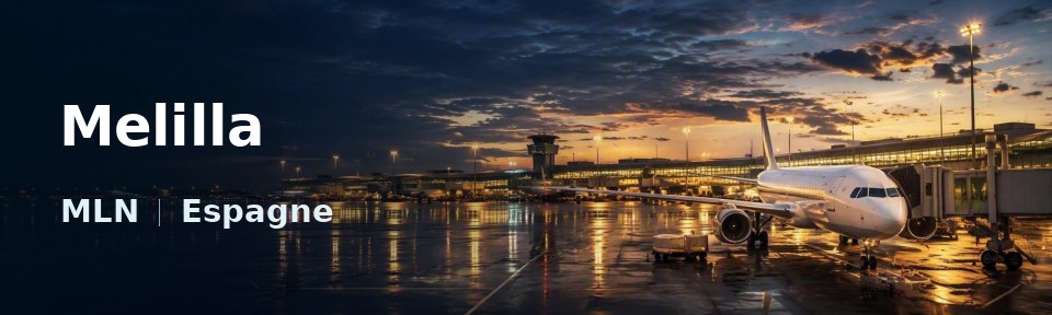 Melilla Flughafen-Titelbild mit IATA-Code