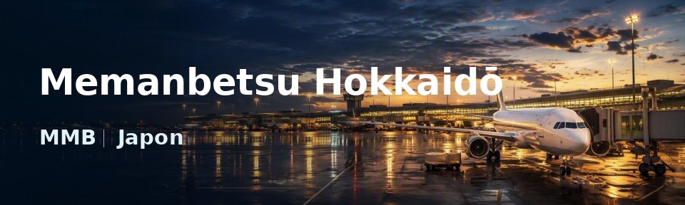 Memanbetsu Hokkaidō Flughafen-Titelbild mit IATA-Code