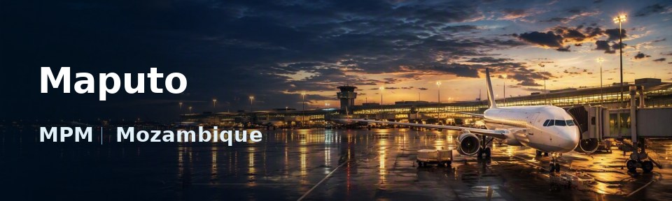 Maputo Flughafen-Titelbild mit IATA-Code