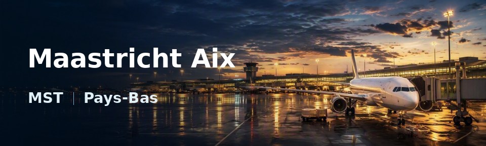 Maastricht Aix Flughafen-Titelbild mit IATA-Code