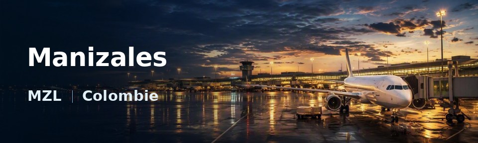 Manizales Flughafen-Titelbild mit IATA-Code