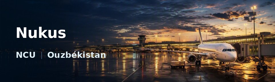Nukus Flughafen-Titelbild mit IATA-Code