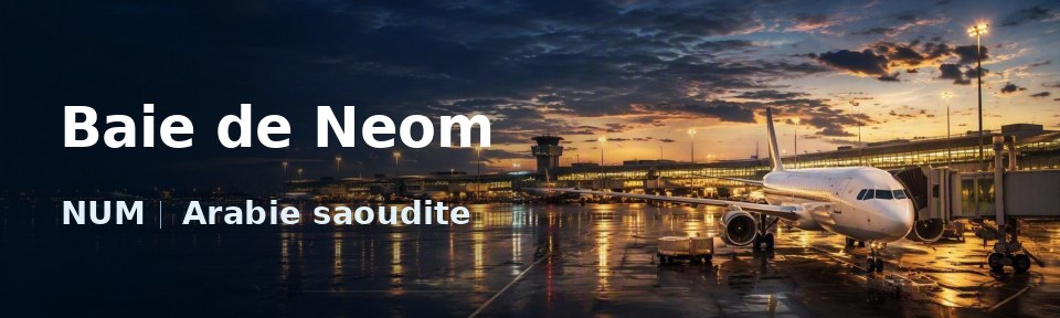 Baie de Neom Flughafen-Titelbild mit IATA-Code