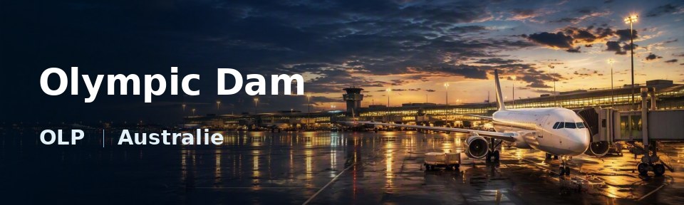 Olympic Dam Flughafen-Titelbild mit IATA-Code