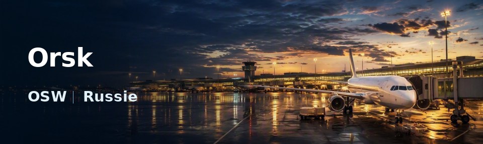 Orsk Flughafen-Titelbild mit IATA-Code