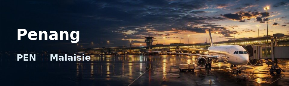 Penang Flughafen-Titelbild mit IATA-Code