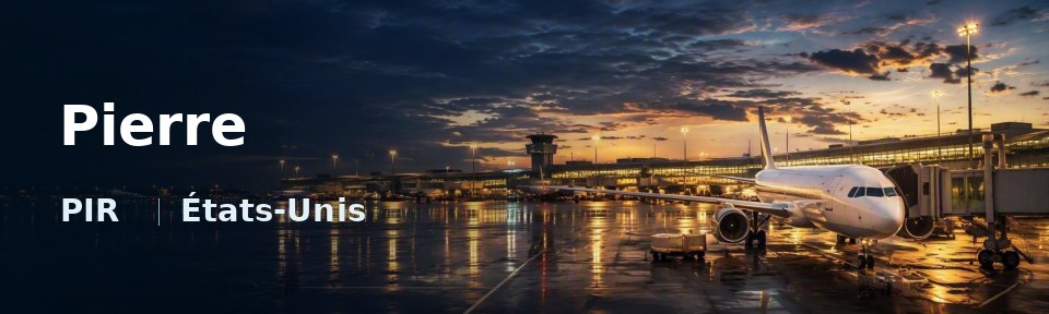Pierre Flughafen-Titelbild mit IATA-Code