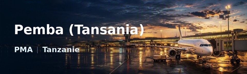 Pemba (Tansania) Flughafen-Titelbild mit IATA-Code
