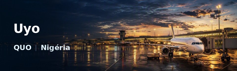 Uyo Flughafen-Titelbild mit IATA-Code