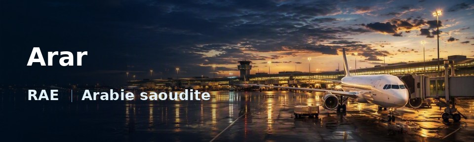 Arar Flughafen-Titelbild mit IATA-Code