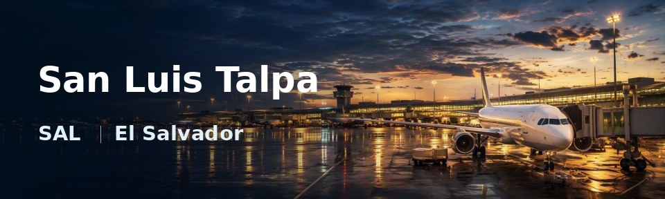 San Luis Talpa Flughafen-Titelbild mit IATA-Code