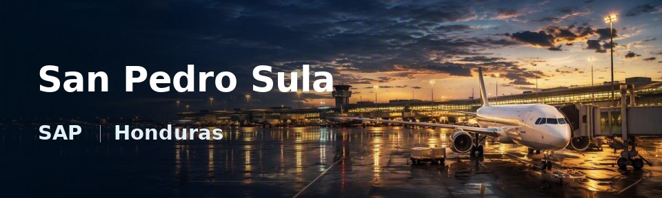 San Pedro Sula Flughafen-Titelbild mit IATA-Code