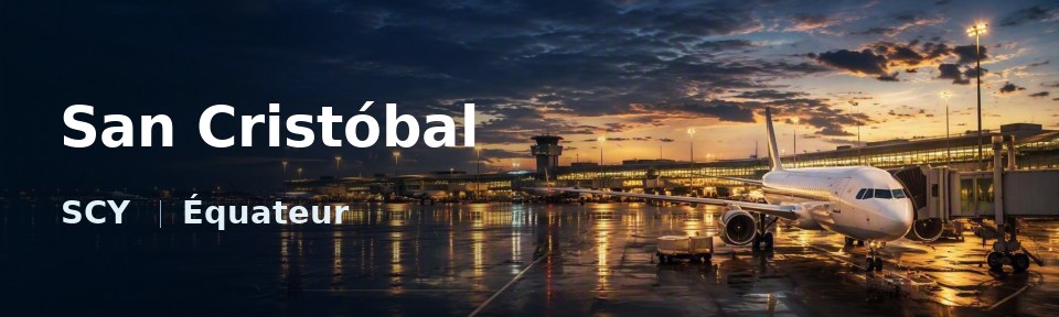 San Cristóbal Flughafen-Titelbild mit IATA-Code