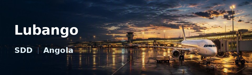 Lubango Flughafen-Titelbild mit IATA-Code