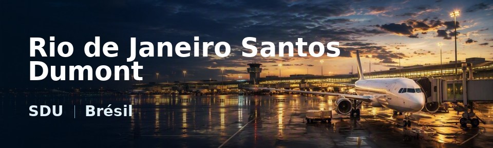 Rio de Janeiro Santos Dumont Flughafen-Titelbild mit IATA-Code