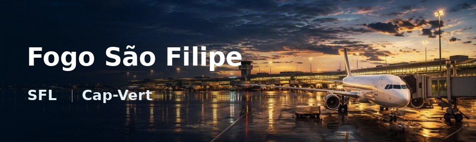 Fogo São Filipe Flughafen-Titelbild mit IATA-Code