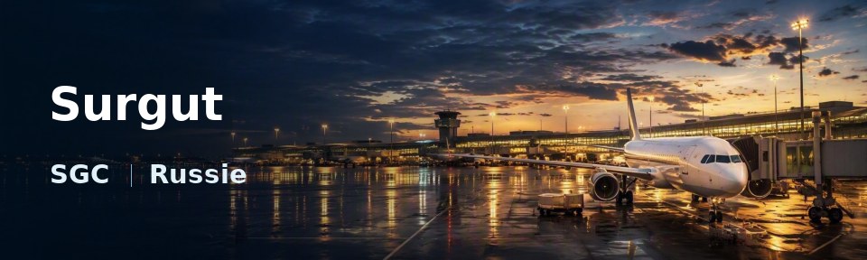 Surgut Flughafen-Titelbild mit IATA-Code