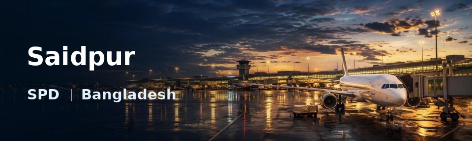 Saidpur Flughafen-Titelbild mit IATA-Code