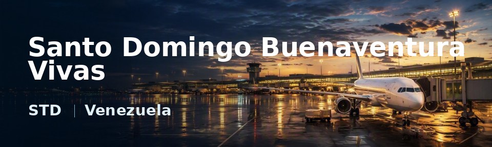 Santo Domingo Buenaventura Vivas Flughafen-Titelbild mit IATA-Code