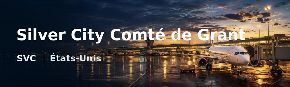 Silver City Comté de Grant Flughafen-Titelbild mit IATA-Code