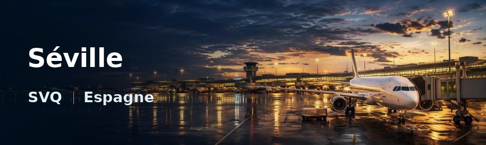 Séville Flughafen-Titelbild mit IATA-Code
