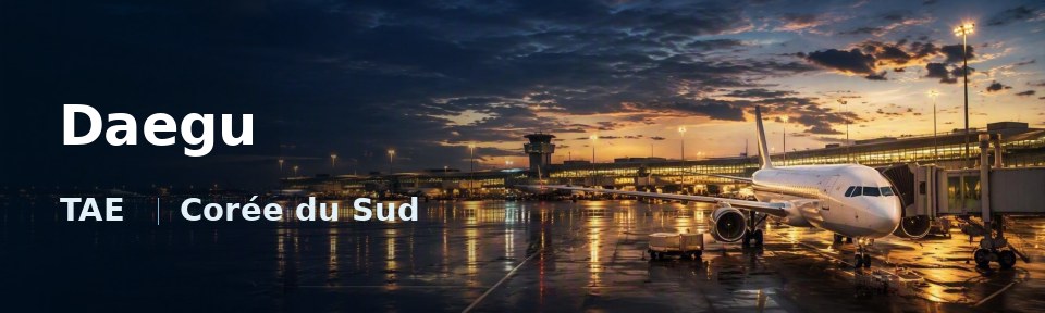 Daegu Flughafen-Titelbild mit IATA-Code