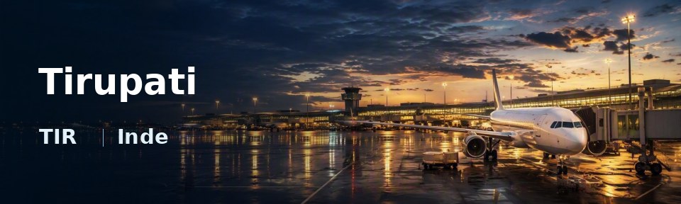 Tirupati Flughafen-Titelbild mit IATA-Code