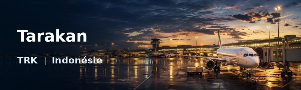 Tarakan Flughafen-Titelbild mit IATA-Code