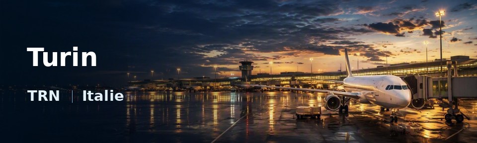 Turin Flughafen-Titelbild mit IATA-Code