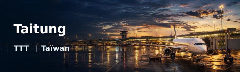 Taitung Flughafen-Titelbild mit IATA-Code