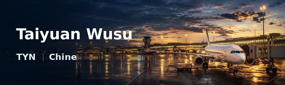 Taiyuan Wusu Flughafen-Titelbild mit IATA-Code
