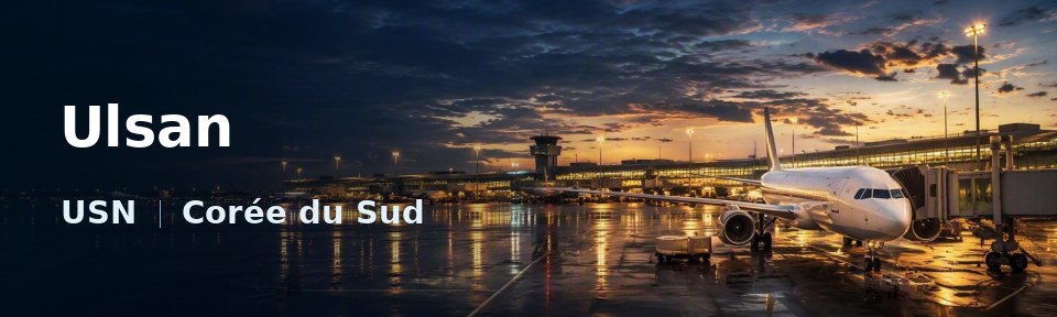Ulsan Flughafen-Titelbild mit IATA-Code