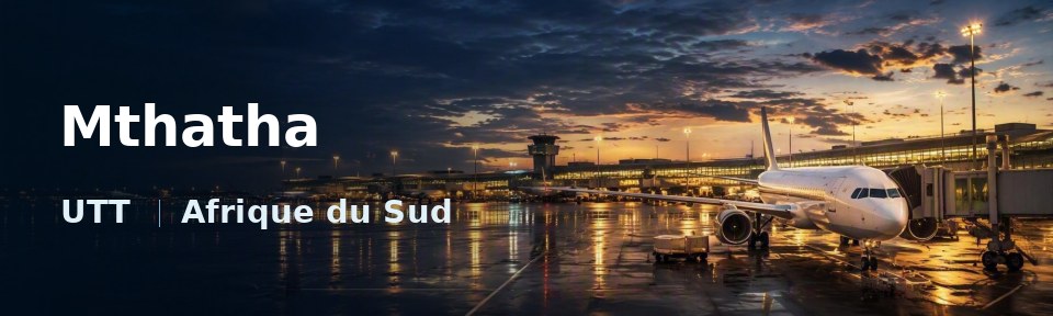Mthatha Flughafen-Titelbild mit IATA-Code