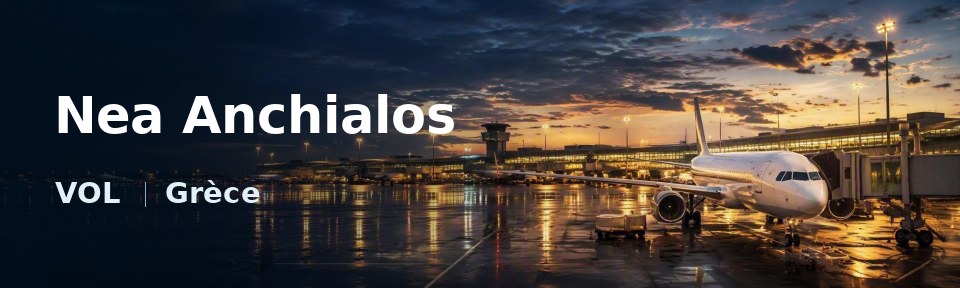 Nea Anchialos Flughafen-Titelbild mit IATA-Code