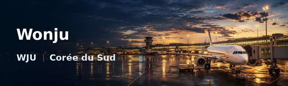 Wonju Flughafen-Titelbild mit IATA-Code