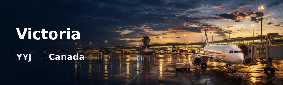 Victoria Flughafen-Titelbild mit IATA-Code